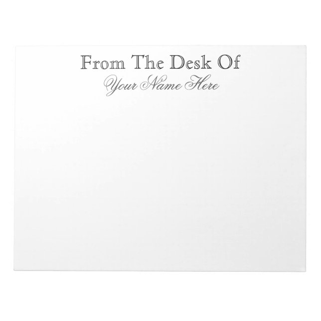 AUS DEM SCHREIBTISCH NOTIZBLOCK (Vorderseite)