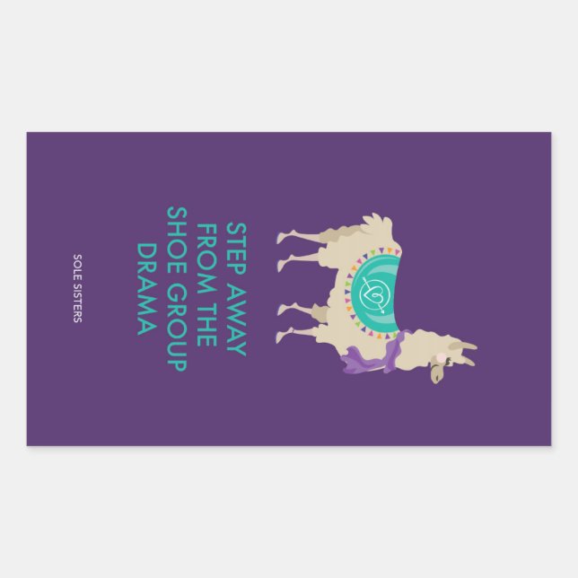 Aus dem Shoe Group Drama Llama Sticker springen (Vorderseite)