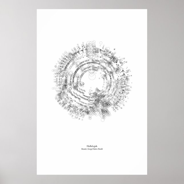 Aus dem Stab: Hallelujah (schwarz) Poster (Vorne)