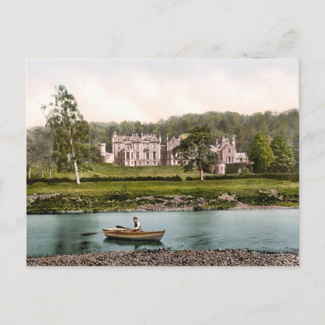 Aus dem Tweed, Abbotsford, Schottland Postkarte (Vorderseite)