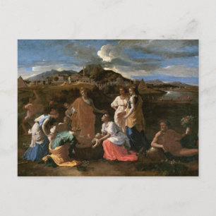 Aus dem Wasser gerettete Mose, 1647 Postkarte