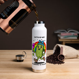 Aus dem Weg - Ich bin auf dem Weg zum Pickleball Trinkflasche