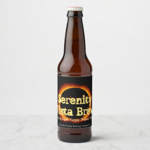 Aus den Augen Bierflaschenetikett