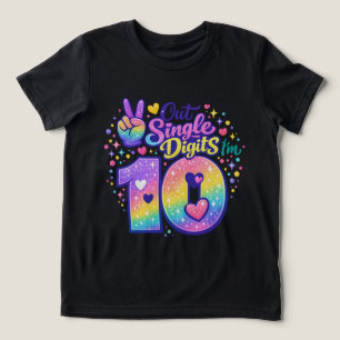 Aus den einstelligen Zahlen raus – ich werde 10 –  Tri-Blend Shirt