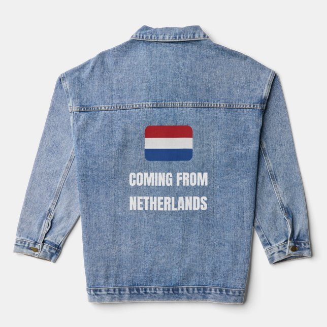 Aus den Niederlanden Jeansjacke (Rückseite)