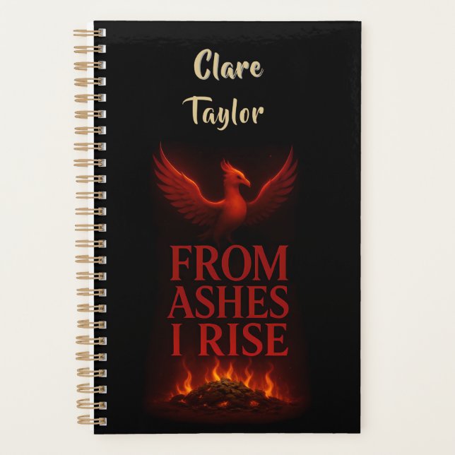 Aus der Asche erhebe ich mich – Phoenix Personalis Planer (Vorderseite)
