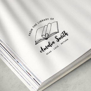 Aus der Bibliothek Briefmarke des Niedlichen Her Permastempel