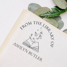 Aus der Bibliothek der Briefmarke aus Kautschuk Permastempel