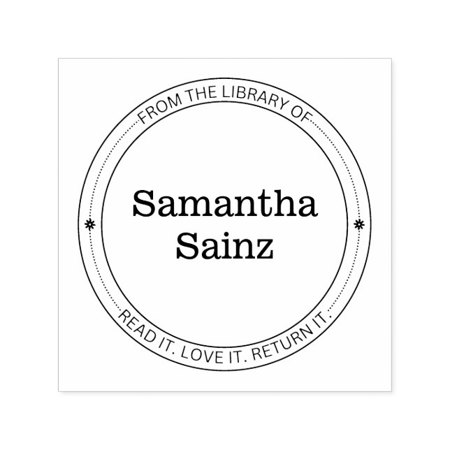 Aus der Bibliothek der Briefmarke Elegante Blume Permastempel (Design)