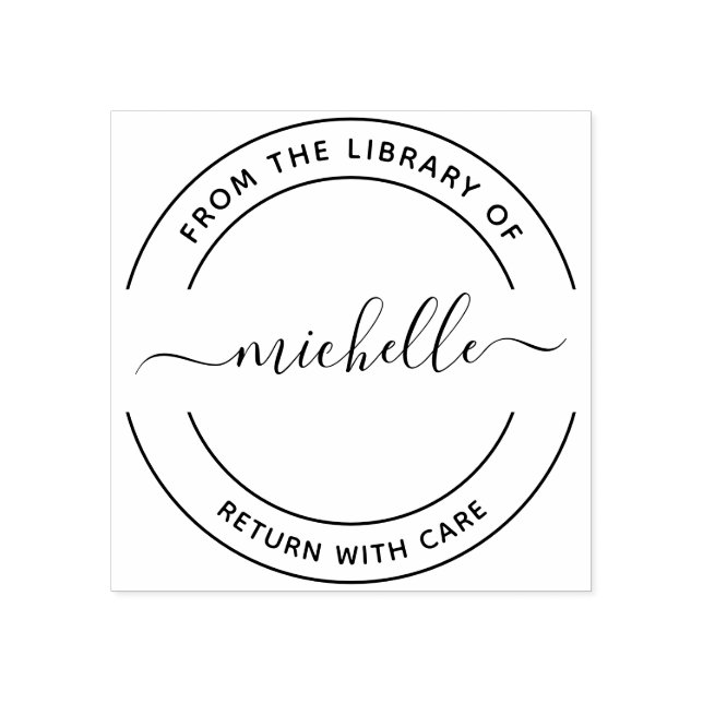 Aus der Bibliothek der Briefmarke für Skriptkautsc Gummistempel (Prägung)