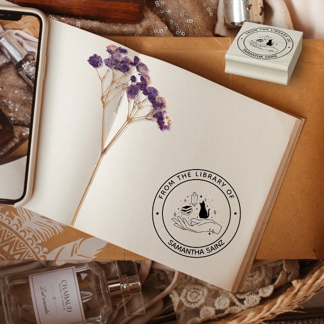 Aus der Bibliothek der Briefmarke Katze Hexenkrist Permastempel (Von Creator hochgeladen)