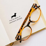 AUS DER BIBLIOTHEK DER DACKEL HUND LOVER GUMMISTEMPEL<br><div class="desc">Niedliche Buchzeichen-BRIEFMARKE mit Ihrem personalisierten Namen, ideal, um eine persönliche Touch zu Ihrer Lieblingsbuchsammlung hinzuzufügen. Das Buchzeichen enthält "From the Library of" und Ihren Namen unter einem Profil einer DACKEL DOG Silhouette. Ersetzen Sie den Namen durch Ihren eigenen Namen mit der Vorlage. Ein wunderbares Geschenk für jeden Buchliebhaber oder DACKEL...</div>