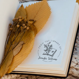 Aus der Bibliothek des botanischen Buches Gummistempel