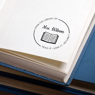 Aus der Bibliothek des Lehrers Gummistempel