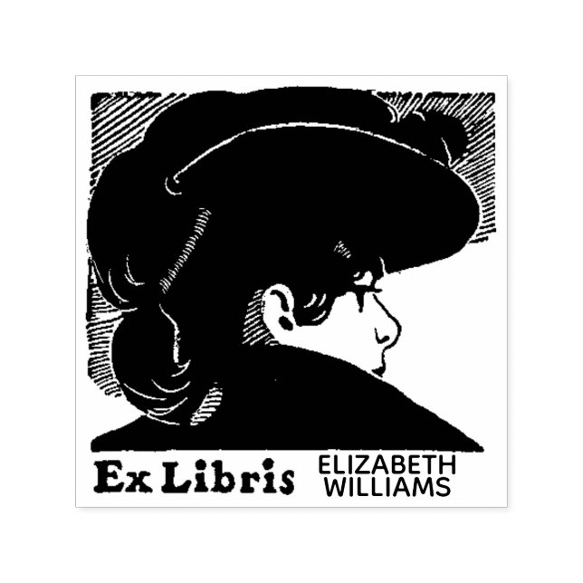 Aus der Bibliothek Ex Libris Buch Bilbliophile Permastempel (Design)