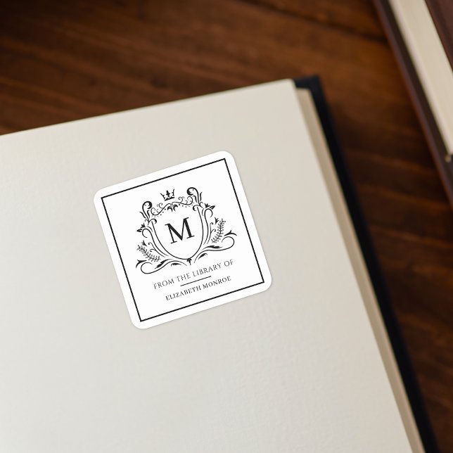 Aus der Bibliothek von Monogramm Bookplate Sticker (Von Creator hochgeladen)