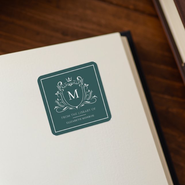 Aus der Bibliothek von Monogramm Bookplate Sticker (Von Creator hochgeladen)