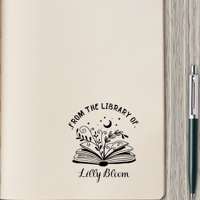 Aus der Bibliothek von - Personalisierter Name Gummistempel (Von Creator hochgeladen)