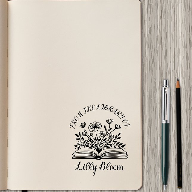 Aus der Bibliothek von - Personalisierter Name Gummistempel (Von Creator hochgeladen)