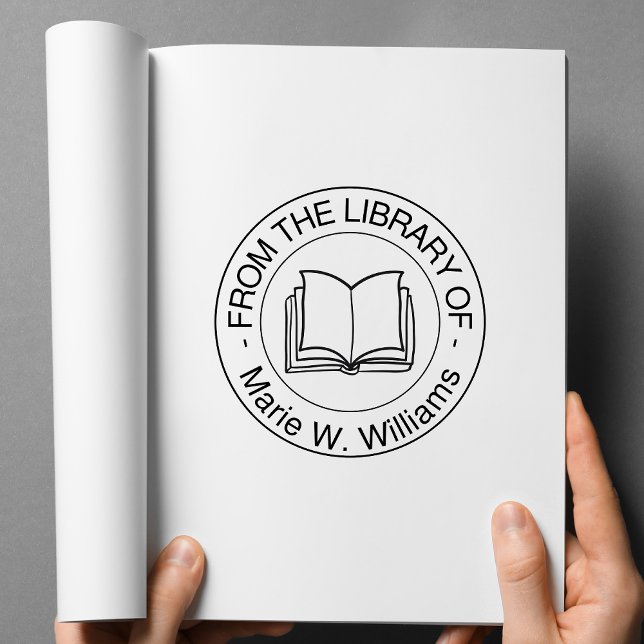 Aus der Bibliothek von - Personalisierter Name Gummistempel (Von Creator hochgeladen)