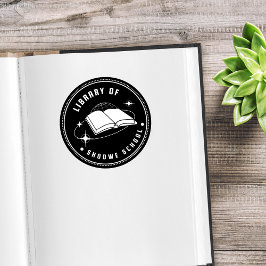 Aus der Bibliothek von - Personalisierter Name Gummistempel