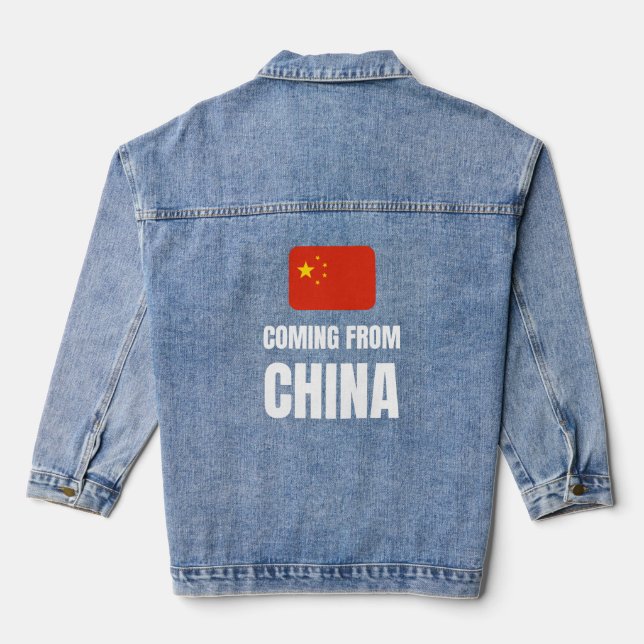 Aus der China kommen Jeansjacke (Rückseite)