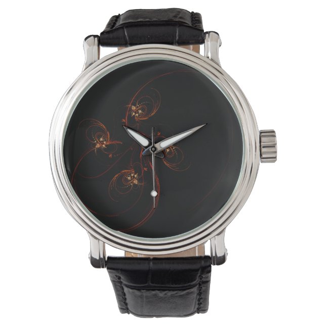 Aus der dunklen Abstrakten Kunst Armbanduhr (Vorderseite)