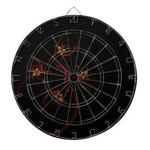 Aus der dunklen Abstrakten Kunst Dartscheibe