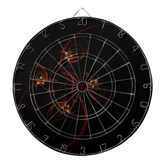 Aus der dunklen Abstrakten Kunst Dartscheibe (vorne)
