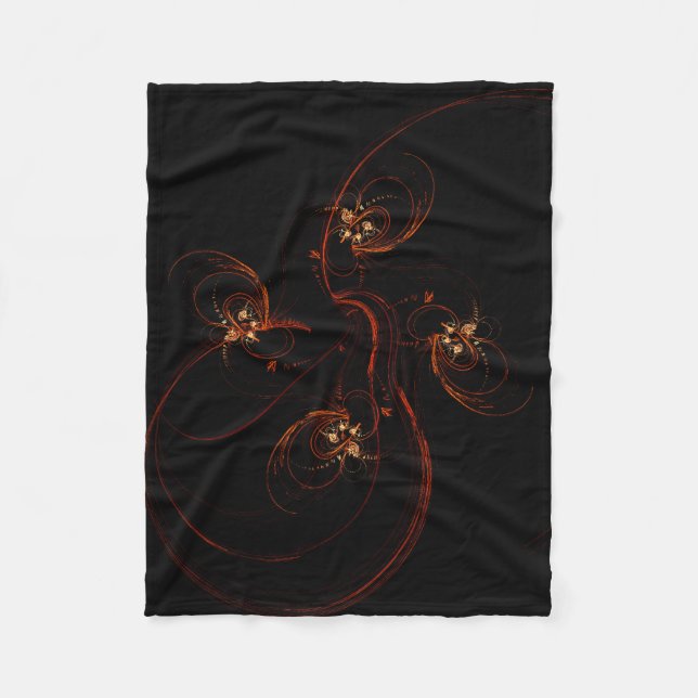 Aus der dunklen Abstrakten Kunst Fleecedecke (Vorderseite)
