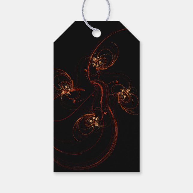 Aus der dunklen Abstrakten Kunst Geschenkanhänger (Vorderseite)