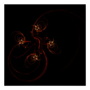 Aus der dunklen Abstrakten Kunst Poster