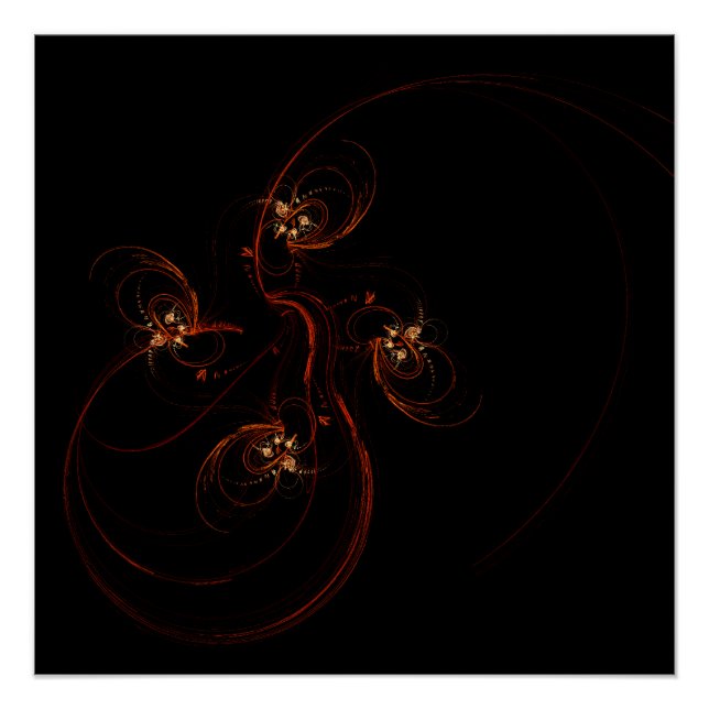 Aus der dunklen Abstrakten Kunst Poster (Vorderseite)