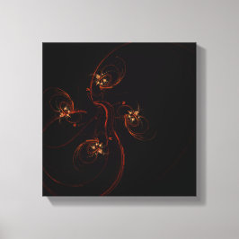 Aus der dunklen Abstrakten Kunst Schwarz und Weiß Leinwanddruck