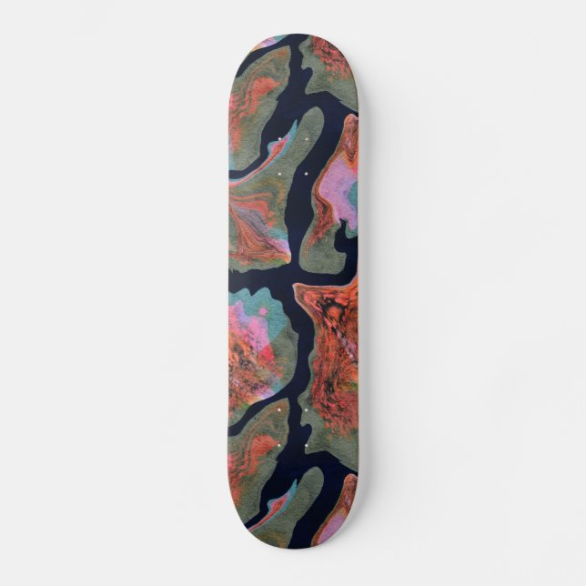 Aus der Erde - Zahnbäume Skateboard (Vorderseite)