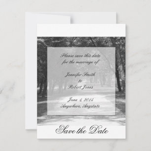Aus der geschlagenen Pfad Save the Date Karte
