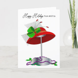 Aus der Gruppe Red Hat Ladies Hat Stand Purple Bea Feiertagskarte