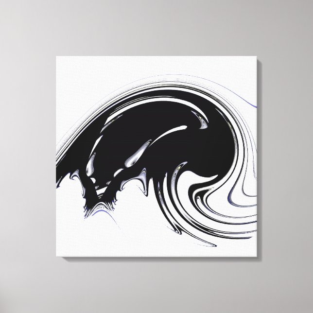 Aus der Kontrolle Fraktal Leinwand gepackt Print (Vorderseite)