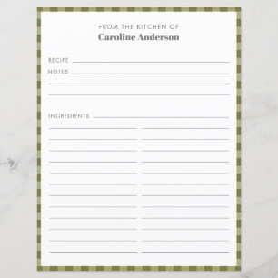 Aus der Küche Beilage für Kariertes Olivenrezept