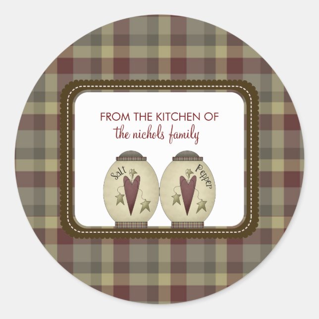 Aus der Küche der Aufkleber (Vorderseite)