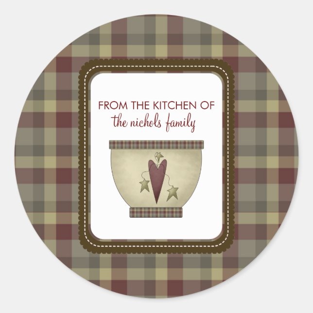 Aus der Küche der Aufkleber (Vorderseite)