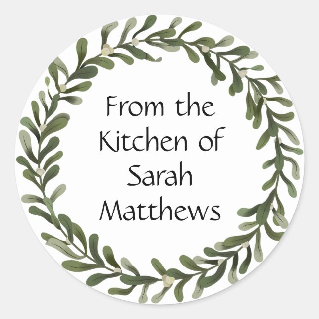 Aus der Küche der Aufkleber (Vorderseite)