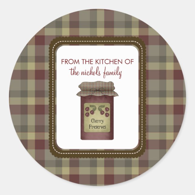 Aus der Küche der Aufkleber (Vorderseite)