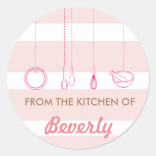 Aus der Küche der Backaufkleber Runder Aufkleber