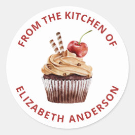 Aus der Küche der Süßigkeiten Kuchen Kuchen Bäcker Runder Aufkleber