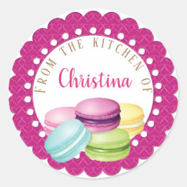 Aus der Küche des Backens Runder Aufkleber