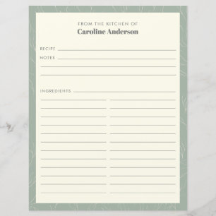 Aus der Küche Seite Grüne Blumenzapfel