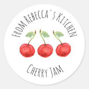 Aus der Küche von Cherry Jam   Klassisch rund Runder Aufkleber