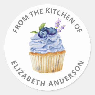 Aus der Küche von Cupcake Konditorei Koch Bäckerei Runder Aufkleber