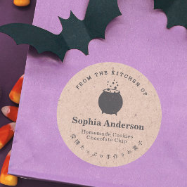 Aus der Küche von Halloween Cauldron Kraft Runder Aufkleber